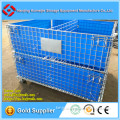 Heavy Duty Collapsible Wire Mesh Container with PP Sheet